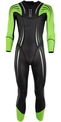 2026 Huub Mens Surface Swim Wetsuit SURFHUUB - Black / Fluo Green